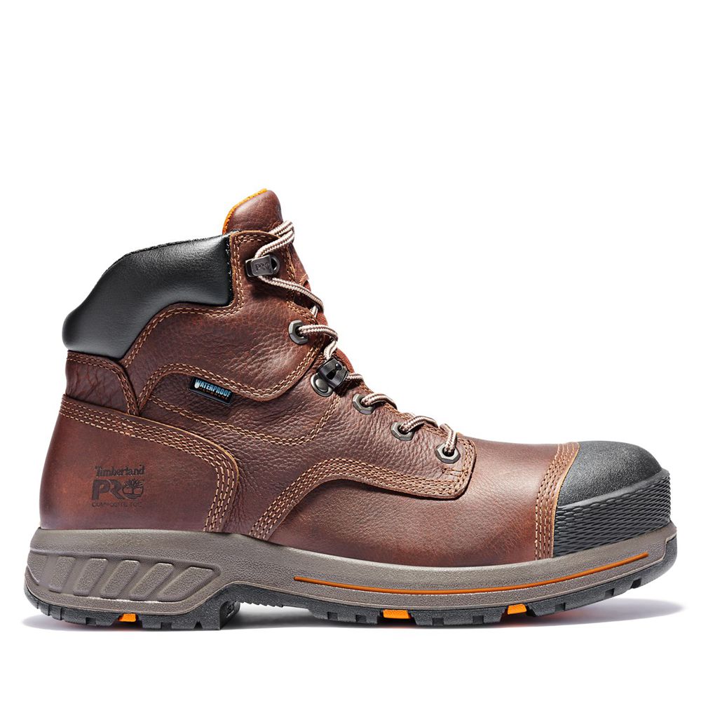 Bocanci De Muncă Timberland Barbati Maro/Negrii - Pro® Helix Hd 6\" Comp Toe - Romania - ZMXFLP675